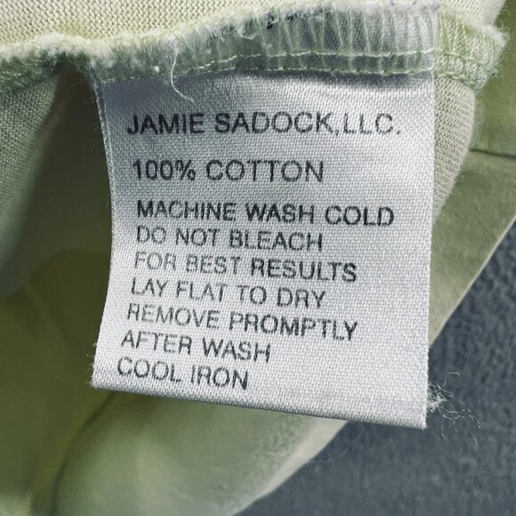 Jamie Sadock Womens Golf Top Extra Large Light Green 100% Cotton Short Sleeve - Picture 4 of 7